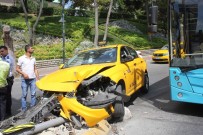 (Özel) Şişli'de 'UBER Sıkıştırdı' İddiasıyla Kaza Yapan Taksici Alkolü Çıktı