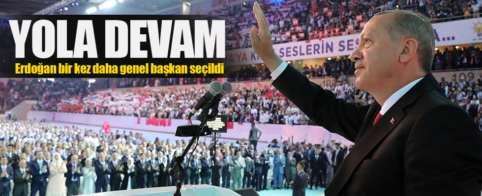 Cumhurbaşkanı Erdoğan yeniden genel başkan oldu