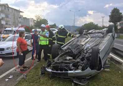 Eşinin Kazasına Denk Gelince Şoke Oldu
