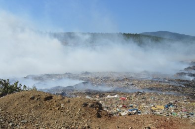 Erdek'te Çöplük Yangını