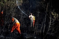 KAYAPA - Yerleşim Alanına Yakın Yerde Çıkan Yangın Büyümeden Söndürüldü