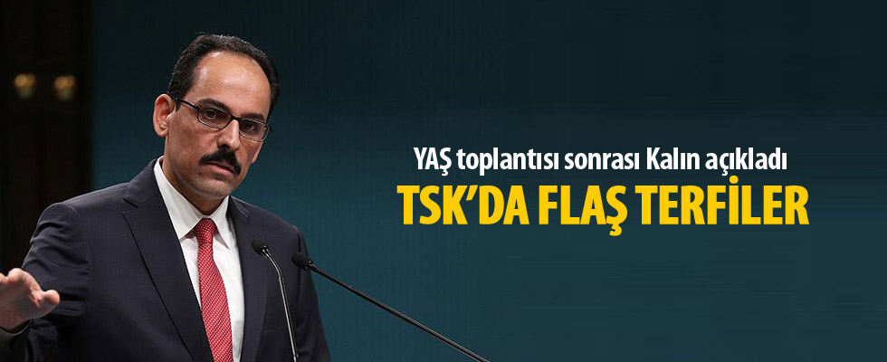 YAŞ kararları açıklandı