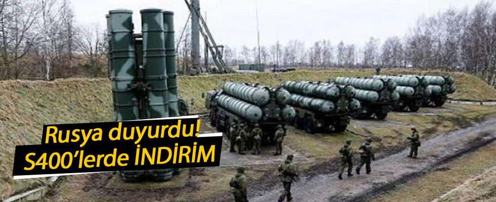 Rusya duyurdu: S-400'de indirim yaptık!