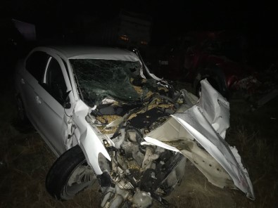 Horasan'da Trafik Kazası Açıklaması 8 Yaralı