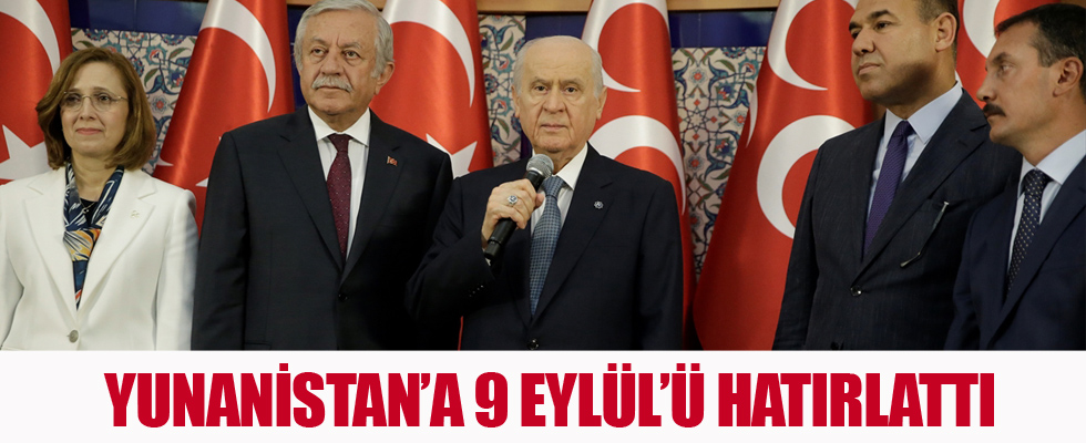 Bahçeli'den Yunanistan'a 9 Eylül göndermesi