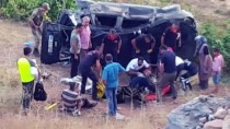 Malatya'da Otomobil Şarampole Devrildi Açıklaması 3 Yaralı Haberi