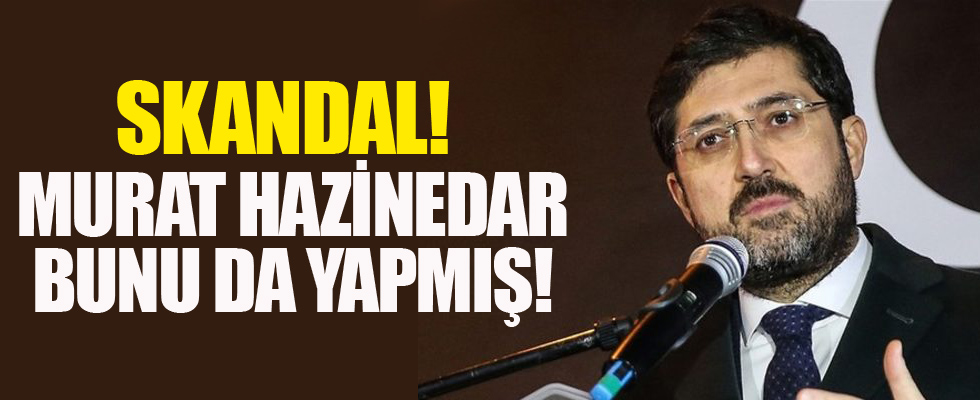 Murat Hazinedar kendi hayrını bile belediyeye ödetti