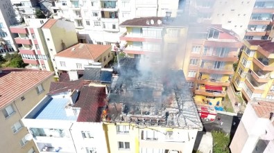 Sinop'ta Çatı Katında Yangın