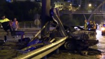 Kaza Sonrası Yanan Otomobilin Sürücüsü Öldü