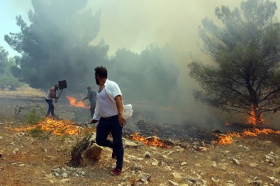 Göbeklitepe Ormanı'nda Yangın Devam Ediyor