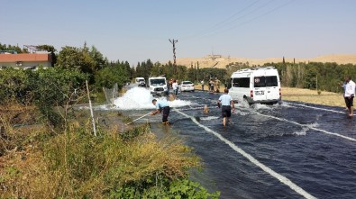 Nusaybin'de İçme Suyu Borusu Patladı