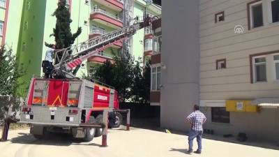 Amasya'da Apartman Dairesinde Yangın