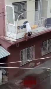Eşini Ve Kendini Vurduktan Sonra Balkon Korkuluğunda Asılı Kaldı