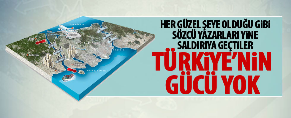 Rahmi Turan, Kanal İstanbul projesine saldırdı