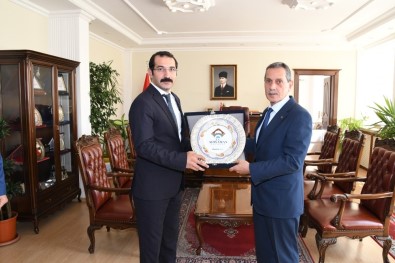 Tayini Çıkan İdare Mahkemesi Başkanı Alper Ergüder'den Vali Kalkancı'ya Veda Ziyareti