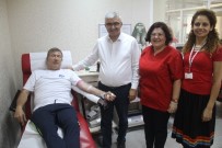 TANJU ÇOLAK - Tanju Çolak'tan Kızılay'a Kan Bağışı