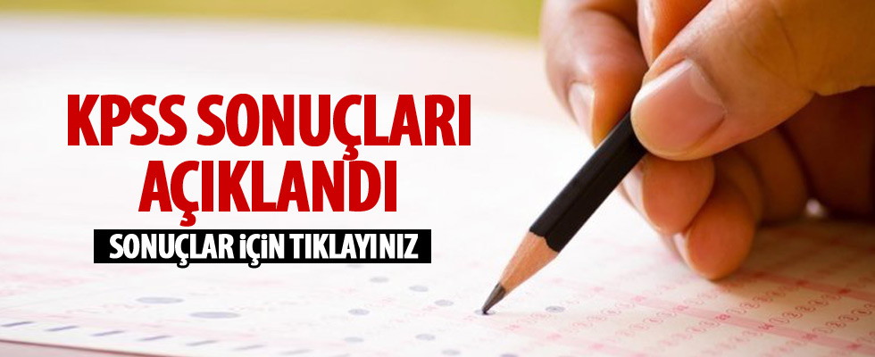 KPSS lisans sonuçları açıklandı