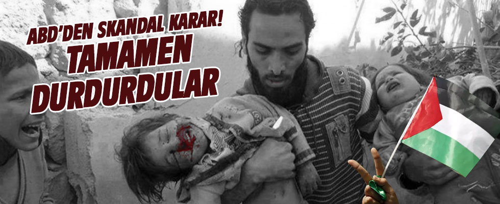 ABD Filistin'e yardımı kesti