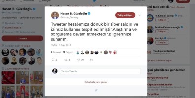 Diyarbakır Valisi Güzeloğlu'nun Resmi Twitter Hesabı Hacklendi
