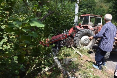 Sakarya'da Traktör Kazası Açıklaması 1 Yaralı