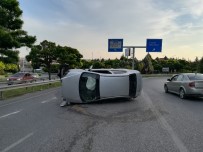 Takla Atan Araçtan Burnu Kanamadan Çıktı