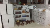 Alanya'da 7 Bin 297 Şişe Kaçak/Sahte Alkollü İçki Ele Geçirildi