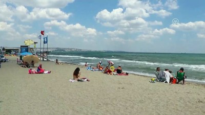 Tekirdağ'ın Mavi Bayraklı Plajlarında Yoğunluk