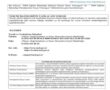 Tercih Ve Yerleştirme Kılavuzunda Değişiklik