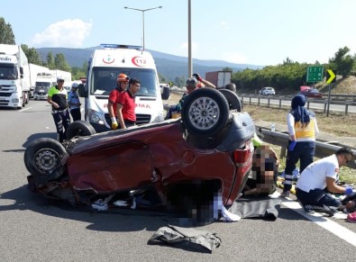 Tıra Çarpıp Takla Attı Açıklaması 1 Ölü, 4 Yaralı