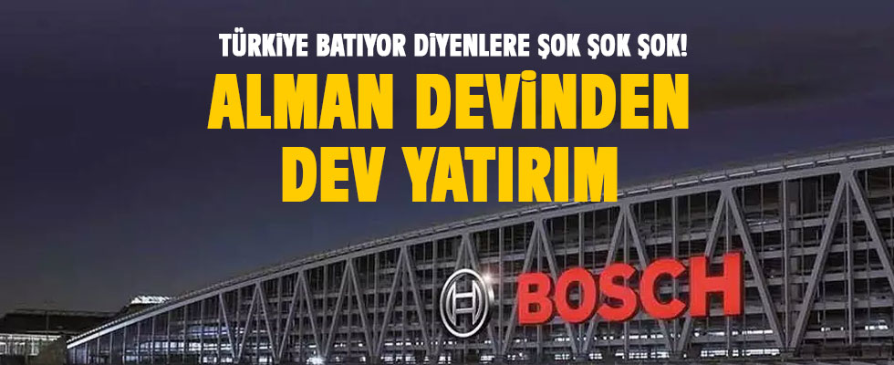 Alman devinden Türkiye'ye milyarlık yatırım