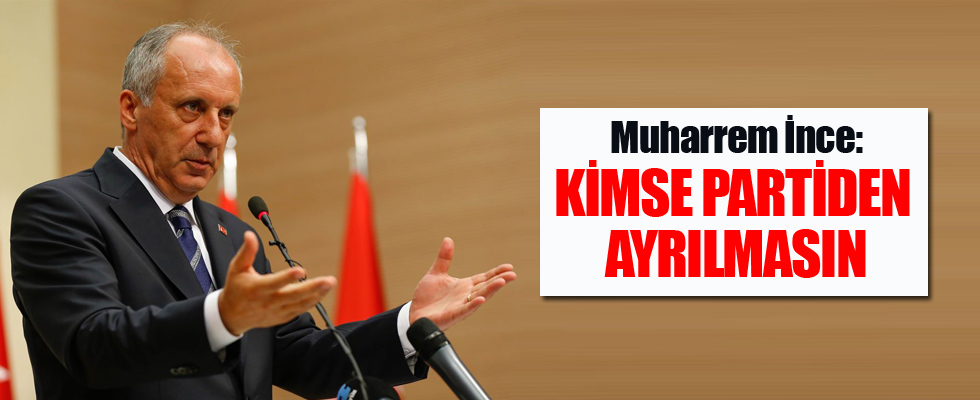 Muharrem İnce'den kurultay açıklaması
