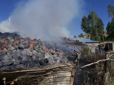Gürpınar'da Ot Yangını Korkuttu