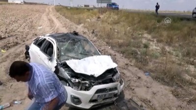 Aksaray'da Otomobil Devrildi Açıklaması 5 Yaralı