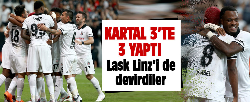 Beşiktaş Avrupa'da 3'te 3 yaptı! Beşiktaş 1-0 Lask Linz maç sonucu.