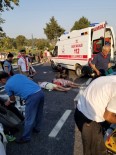 Otomobil Tur Otobüsüne Çarptı Açıklaması 5 Yaralı