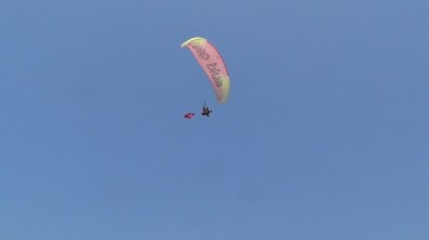 Samandağ'da Yamaç Paraşütü Heyecanı