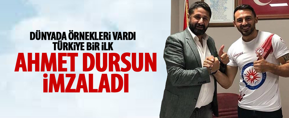 Ahmet Dursun'dan dikkat çeken imza