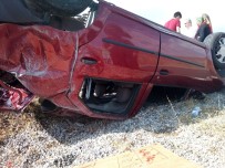Otomobil Takla Attı Açıklaması 3 Yaralı