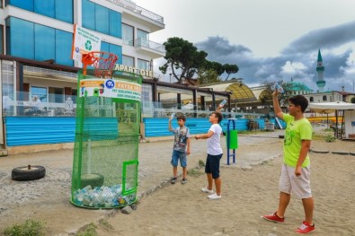 'Çöpe Atma Basket At' Projesi Büyük İlgi Görüyor