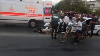 İBRAHİM SÖZEN - Manavgat Köprüsünde Motosiklet Kazası Açıklaması 1 Yaralı