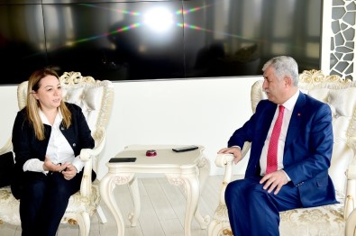 Yeni Rektör Karabulut, Başkan Polat'ı Ziyaret Etti