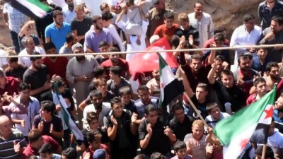 İdlib'de Rejim Karşıtı Gösteri