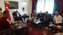 ALİ ERKAZAN - 'Baba 1.5' Filminin Oyuncuları Vali Zorluoğlu'nu Ziyaret Etti
