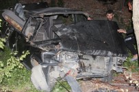Erzincan'da Otomobil Şarampole Devrildi Açıklaması 4 Yaralı Haberi