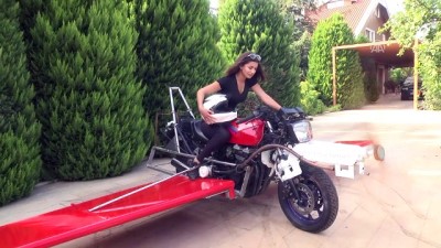 'Uçan Motosiklet' Hayaliyle Motoruna Kanat Ve Pervane Taktı