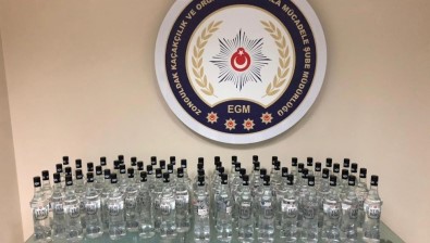 Zonguldak'ta 67 Şişe Sahte İçki Ele Geçirildi