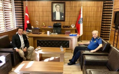 Bozüyük Belediye Başkanı Fatih Bakıcı, İl Emniyet Müdürü Ertuğrul Namal'ı Ziyaret Etti
