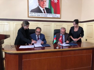 Rektör Battal Azerbaycan'da 5 Üniversite İle İşbirliği Protokolü İmzaladı