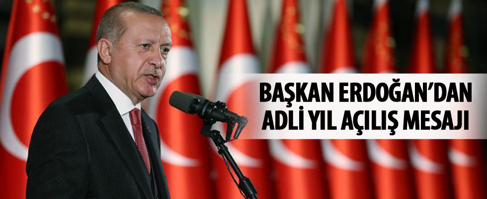 Cumhurbaşkanı Erdoğan: Yargı mensuplarının tarafı hukukun üstünlüğünden yana olmalı