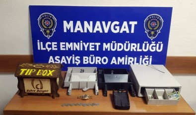 Manavgat'ta İş Yeri Hırsızı Yakalandı